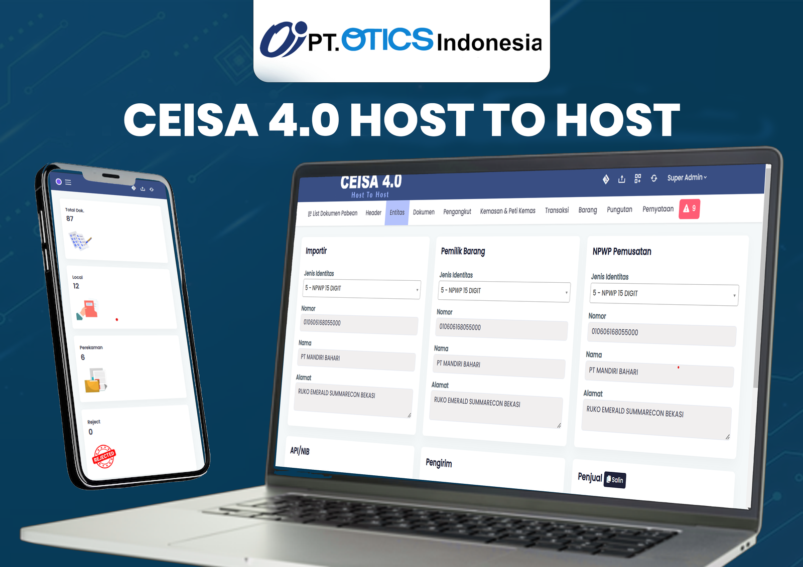 Portofolio Mandiri Bahari Teknologi - CEISA 4.0 HOST TO HOST